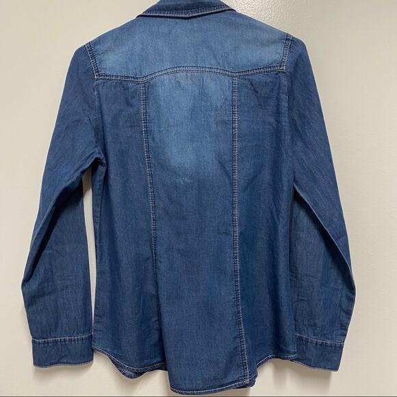 Newplay denim shirt with roll up sleeves size S - Picture 5 of 7